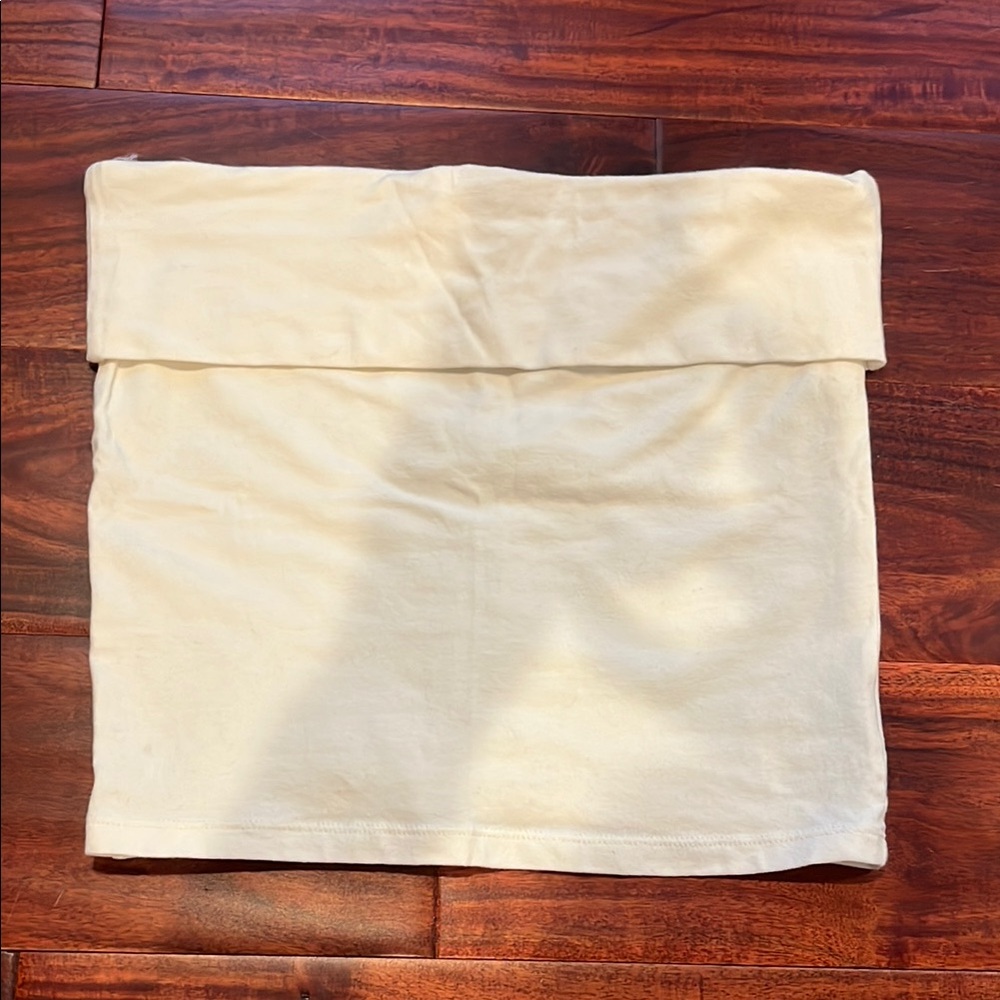 American Eagle Outfitters Cream Crop Tube Top Casual